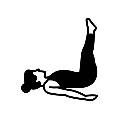 Bacaklar yukarı ikonu vektör olarak. Logotype