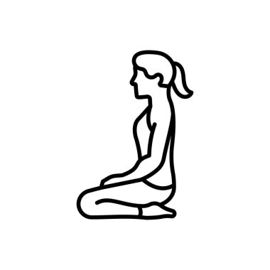 Kahraman Poz simgesi vektörde. Logotype