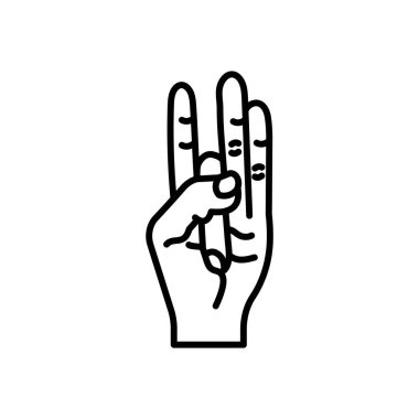 Shunya Mudra ikonu. Logotype