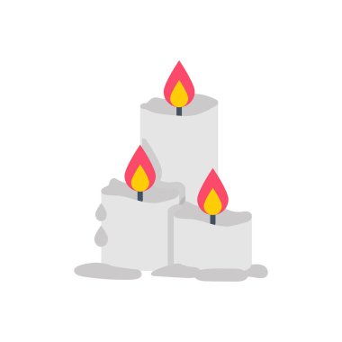 Vektör olarak şamdan simgesi. Logotype