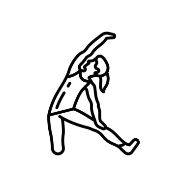 Geçit Pozu simgesi vektörde. Logotype