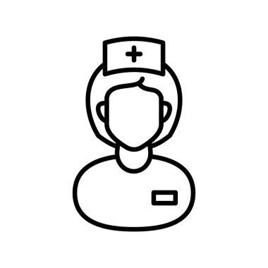 Hemşire ikonu. Logotype