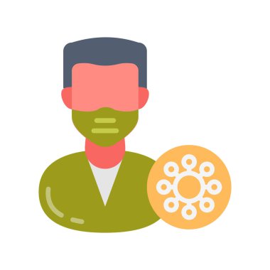 Epidemiyologlar vektör olarak simge. Logotype