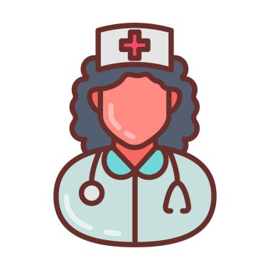 Vektör olarak Paramedikal Personel simgesi. Logotype