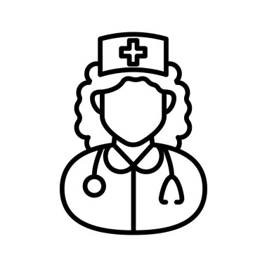 Vektör olarak Paramedikal Personel simgesi. Logotype