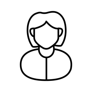 Kadın doktor ikonu. logotype