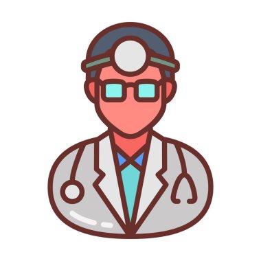 Vektör olarak ortopedik cerrah ikonu. Logotype