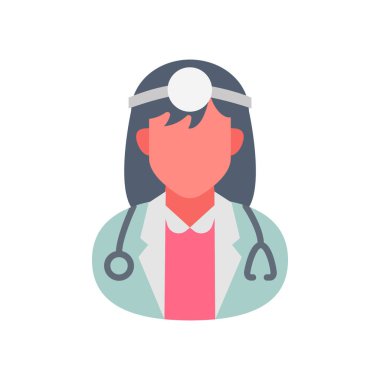 Vektör ikonunda yardımcı doktor. Logotype