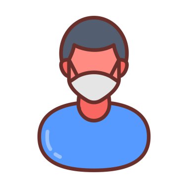 Vektör olarak erkek ikon yardımcısı. Logotype