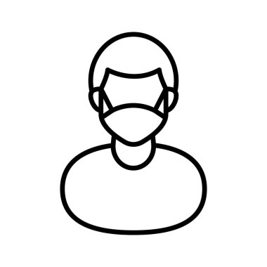 Vektör olarak erkek ikon yardımcısı. Logotype