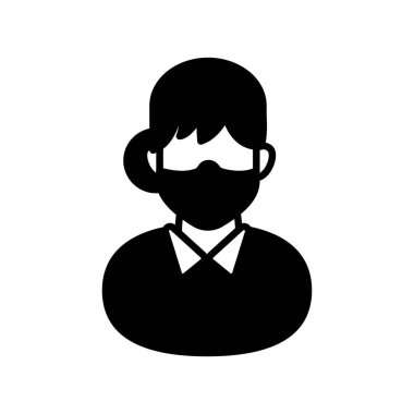 Vektör olarak hemşire yardımcısı simgesi. Logotype