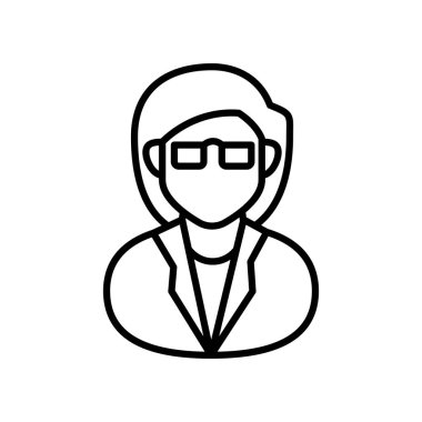 Vektör olarak Klinik Veri Yöneticisi simgesi. Logotype