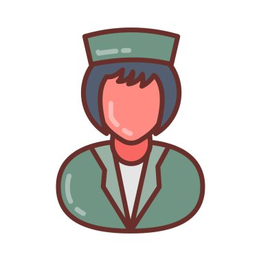 Vektör olarak Radyoloji Teknisyeni simgesi. Logotype