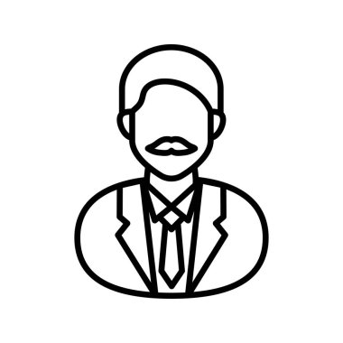 Hastane Müdürü ikonu. Logotype