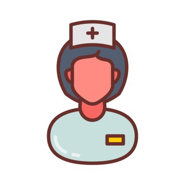 Hemşire ikonu. Logotype