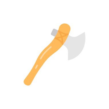 Antik Axe simgesi vektörde. Logotype