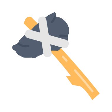 Taştan Silah ikonu vektör olarak. Logotype