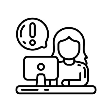 Vektör olarak Bilgi Masası simgesi. Logotype