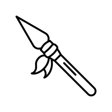 Mızrak simgesi vektörde. Logotype