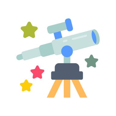 Uzay Müzesi ikonu vektör olarak. Logotype