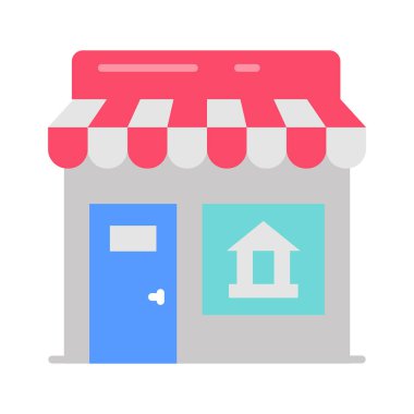 Vektör olarak müze deposu simgesi. Logotype