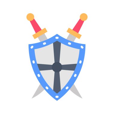 Antik Kalkan simgesi vektörde. Logotype