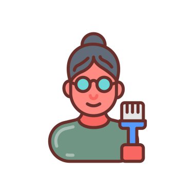 Vekil ikonu vektör olarak. Logotype