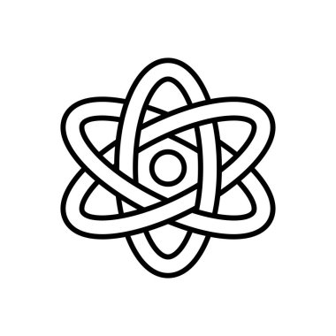 Atom Enerjisi simgesi vektörde. Logotype