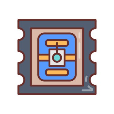 Nanopotonik sensör simgesi vektörde. Logotype