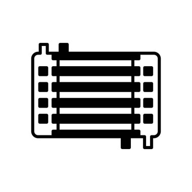 Nano Isı Değiştirici simgesi vektörde. Logotype