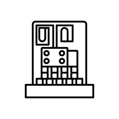 Mikro Uzaktan Sensör simgesi vektörde. Logotype