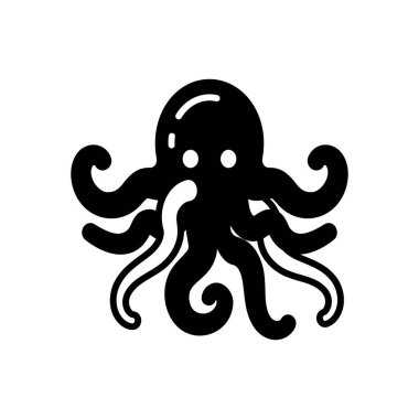 Vektör olarak ahtapot simgesi. Logotype