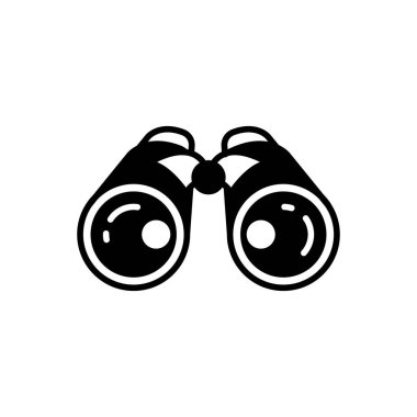 Vektör olarak BINOCULARS simgesi. Logotype