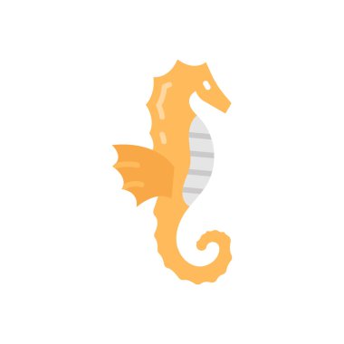 Deniz atı simgesi vektörde. Logotype