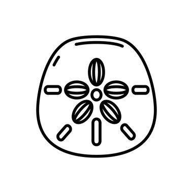 Vektör olarak Kum Doları simgesi. Logotype