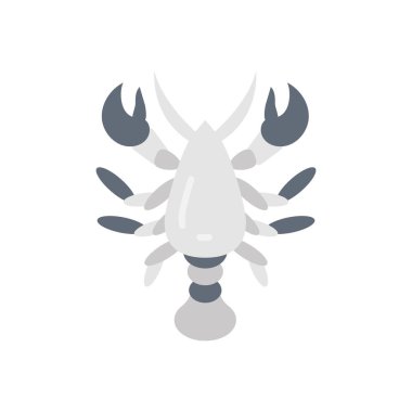 Vektör olarak ıstakoz simgesi. Logotype