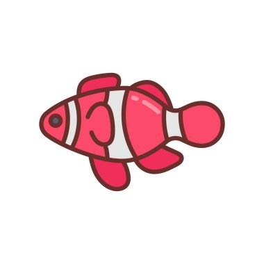 Palyaço Balık ikonu. Logotype