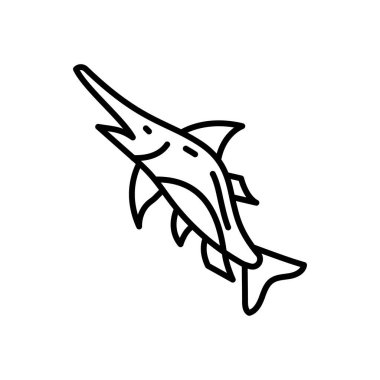 Kılıçbalığı ikonu. Logotype