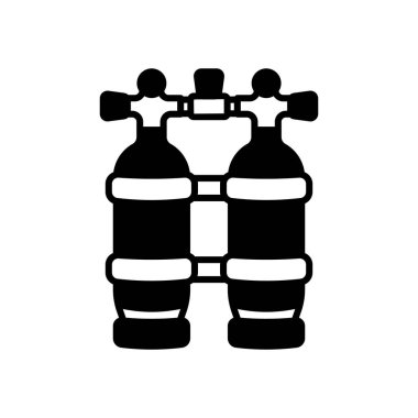 İkiz Tank simgesi vektörde. Logotype