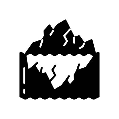 Vektör olarak okyanus buz simgesi. Logotype