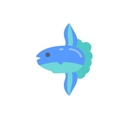 SunFish simgesi vektörde. Logotype