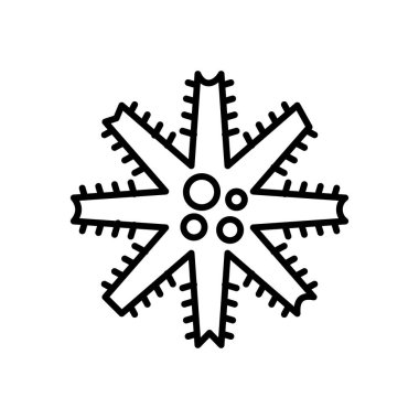 Deniz kestanesi simgesi vektörde. Logotype