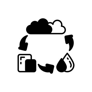 Vektör olarak Madde simgesi durumu. Logotype