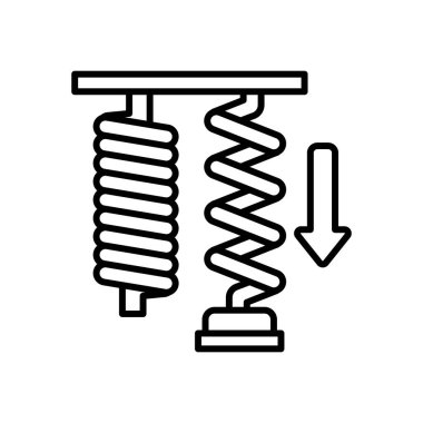 Vektör olarak Elastik Güç simgesi. Logotype