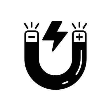 Vektör olarak MAGNETISM simgesi. Logotype