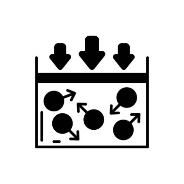 Basınç Gücü simgesi vektörde. Logotype