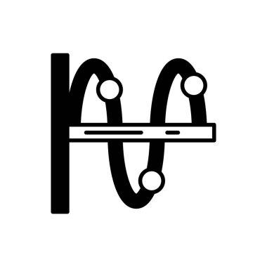 Enine dalga simgesi vektörde. Logotype