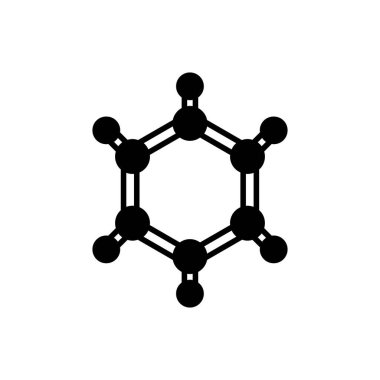 Vektör olarak molekül simgesi. Logotype