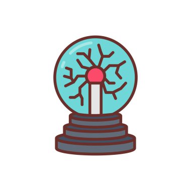 Vektör olarak plazma topu simgesi. Logotype