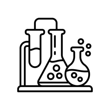 Vektör olarak Kimyasal Fizik simgesi. Logotype